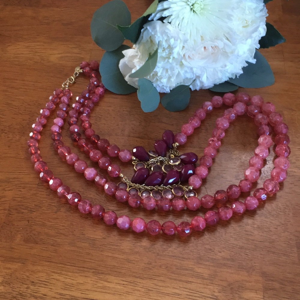Gorgeous Pink Beaded Necklace
